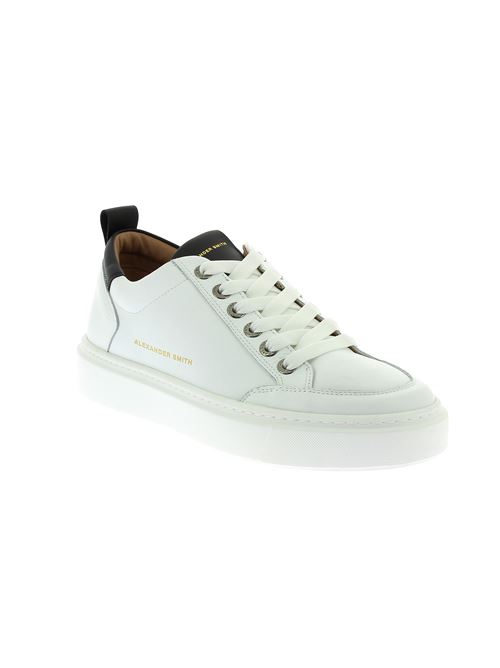 Bond Man - sneakers da uomo in pelle bianca ALEXANDER SMITH | BDM3301WBKX